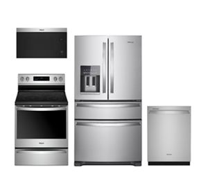 Stainless Refrigerator, Range, Dishwasher and Microwave