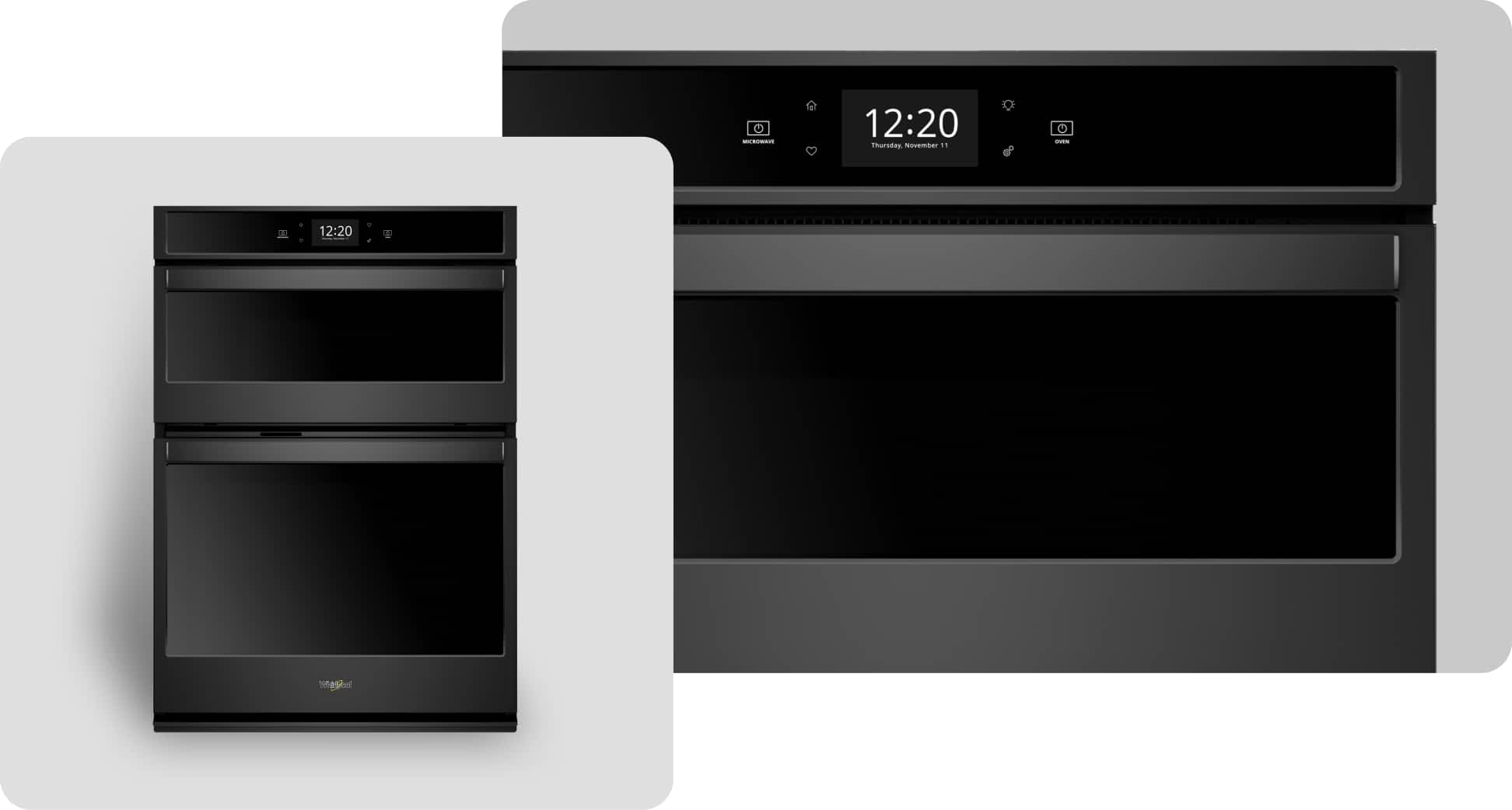 A Whirlpool® Wall Oven with a Black Finish