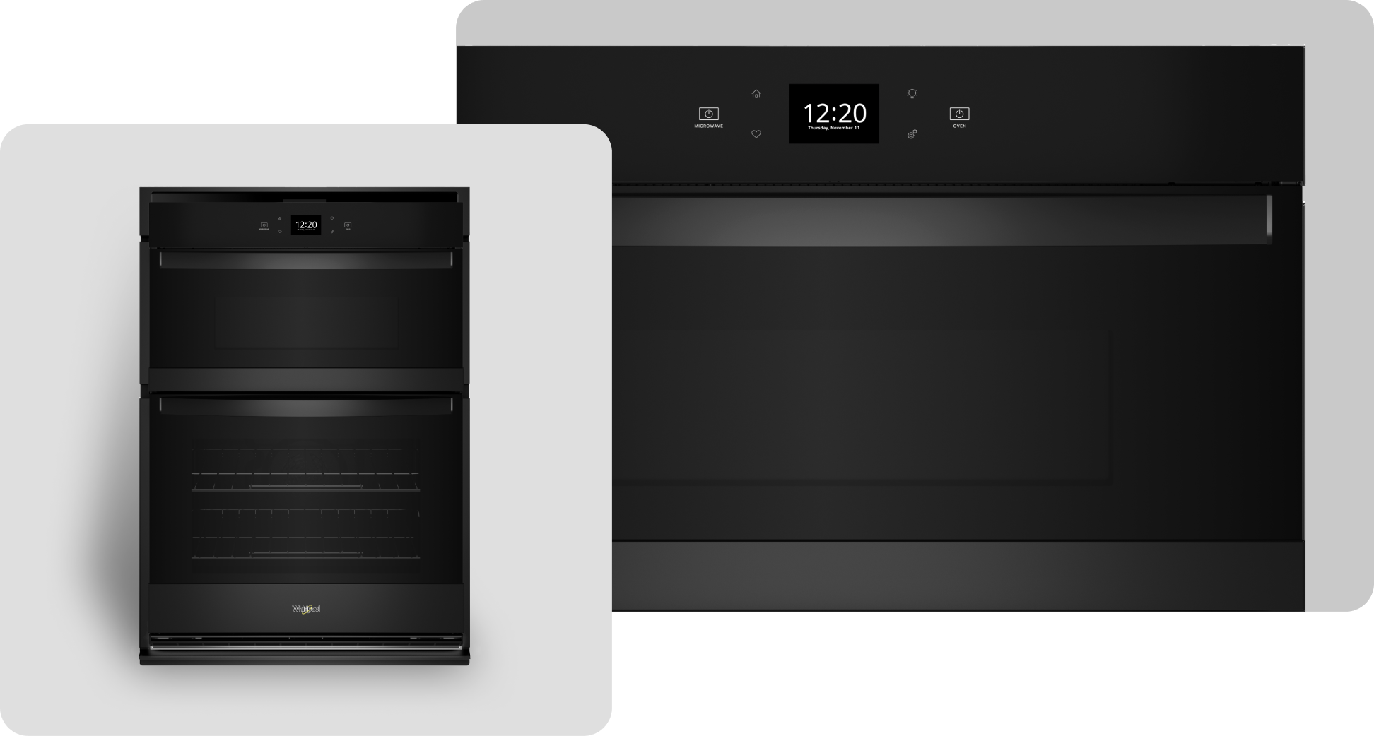 A Whirlpool® Wall Oven with a Black Finish
