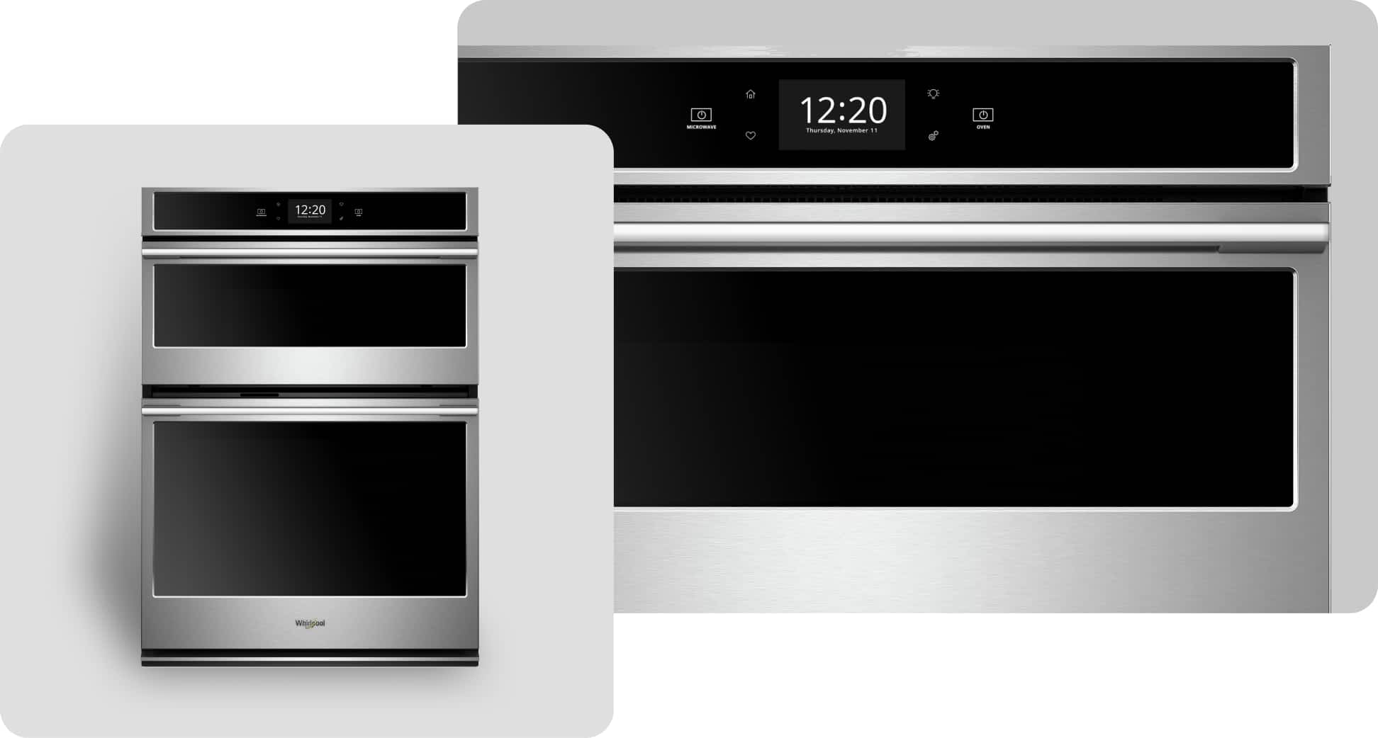 A Whirlpool® Wall Oven with a Fingerprint-Resistant Stainless Finish