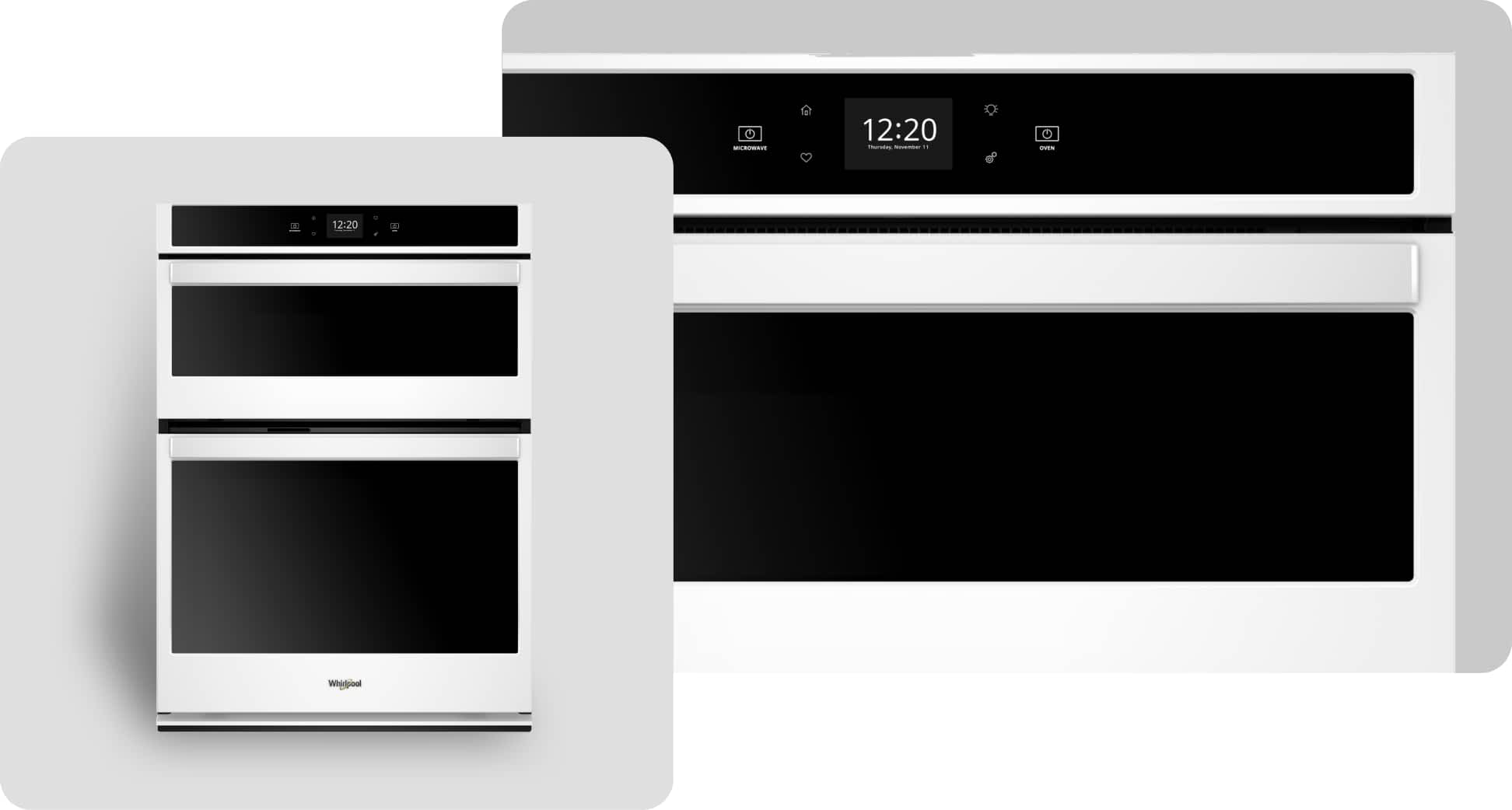 A Whirlpool® Wall Oven with a White Finish