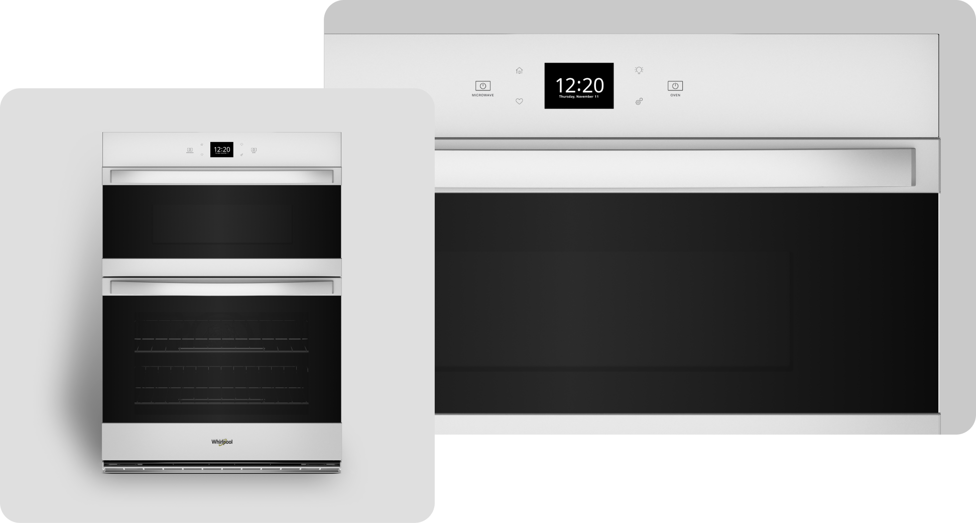 A Whirlpool® Wall Oven with a White Finish