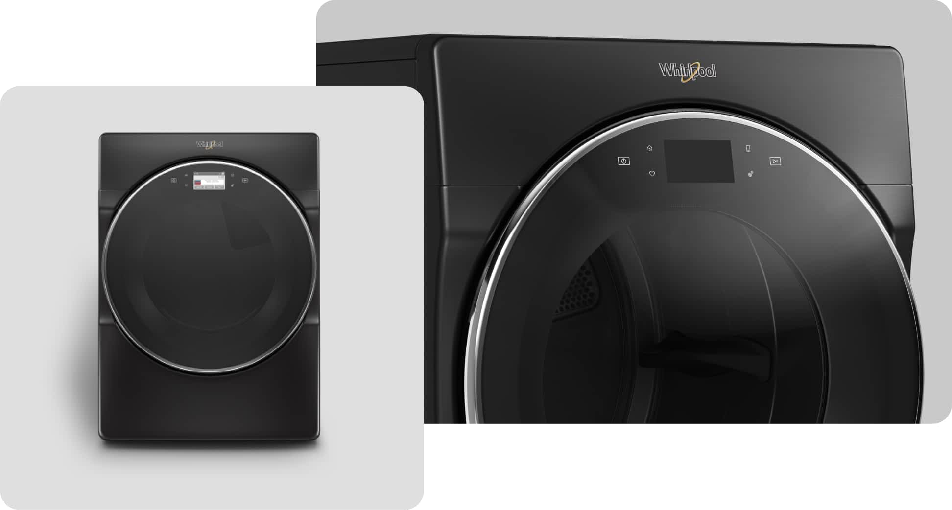 A Whirlpool® Washing Machine with a Black Shadow Finish
