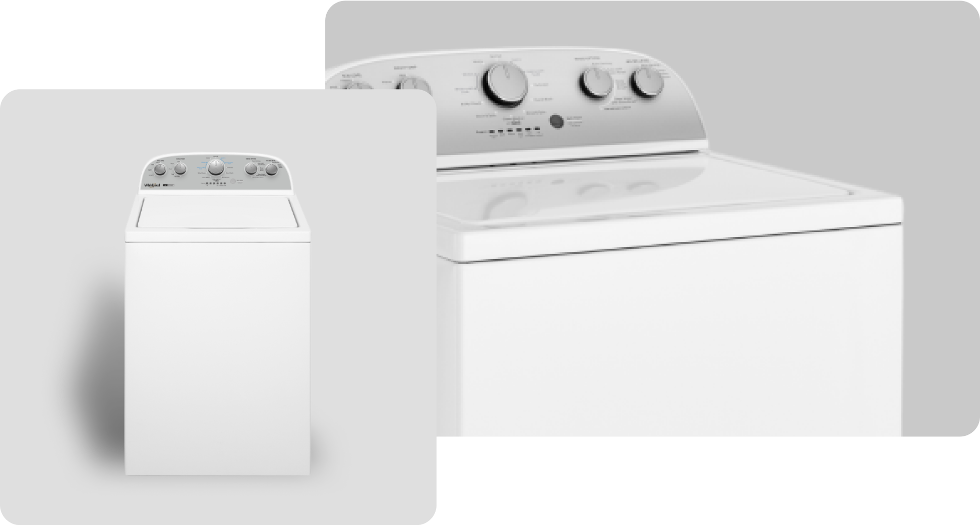 A Whirlpool® Washer with a White Finish