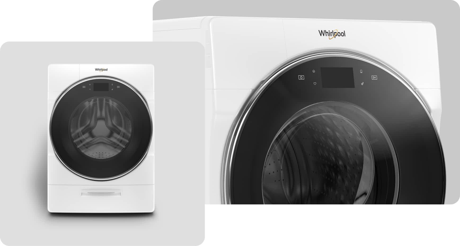 A Whirlpool® Washing Machine with a White finish