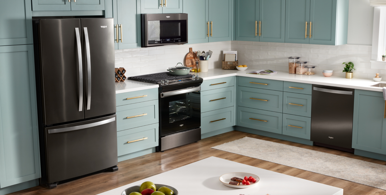 A kitchen equipped with Whirlpool® appliances.