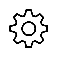 A gear icon