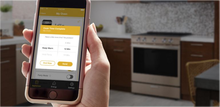Whirlpool app on Smartphone