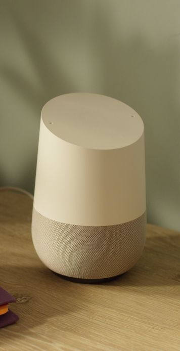 Works with Google Assistant enabled devices like Google Home.