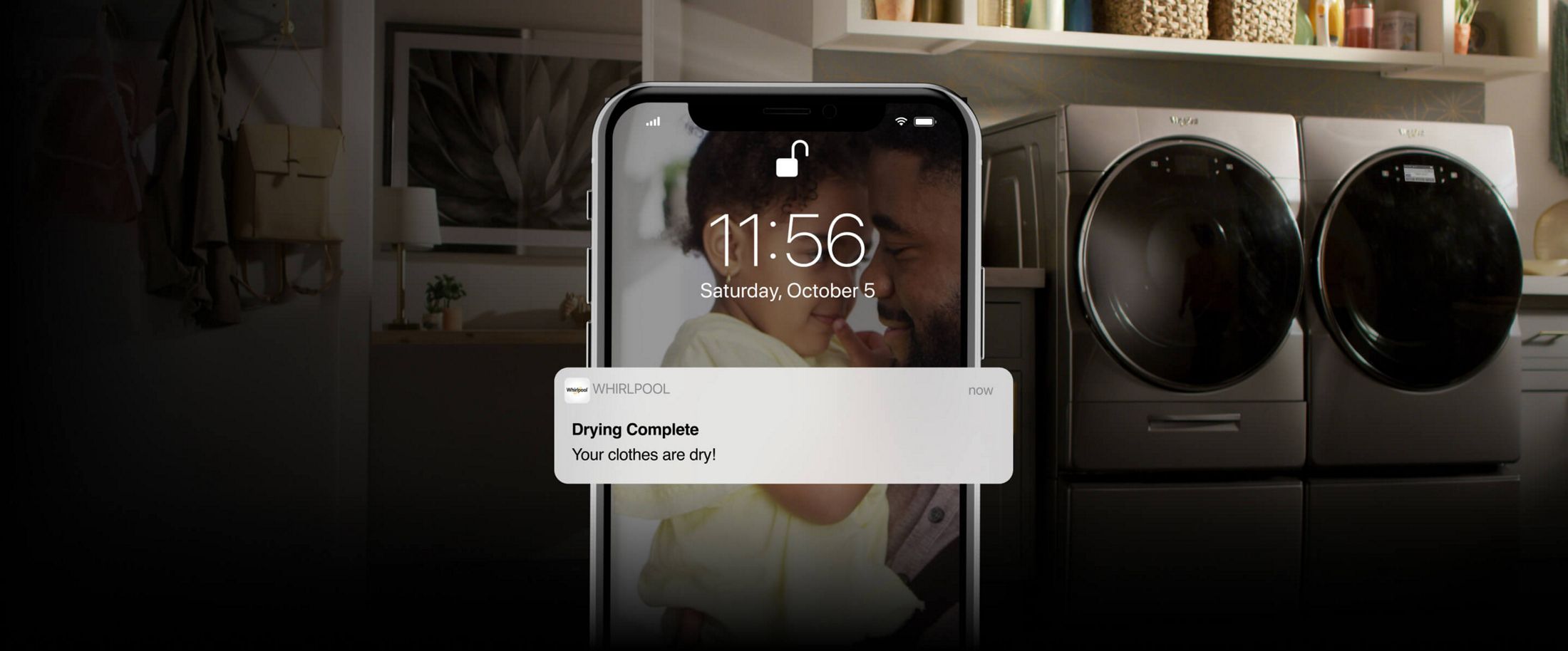 Screens in the Whirlpool® App