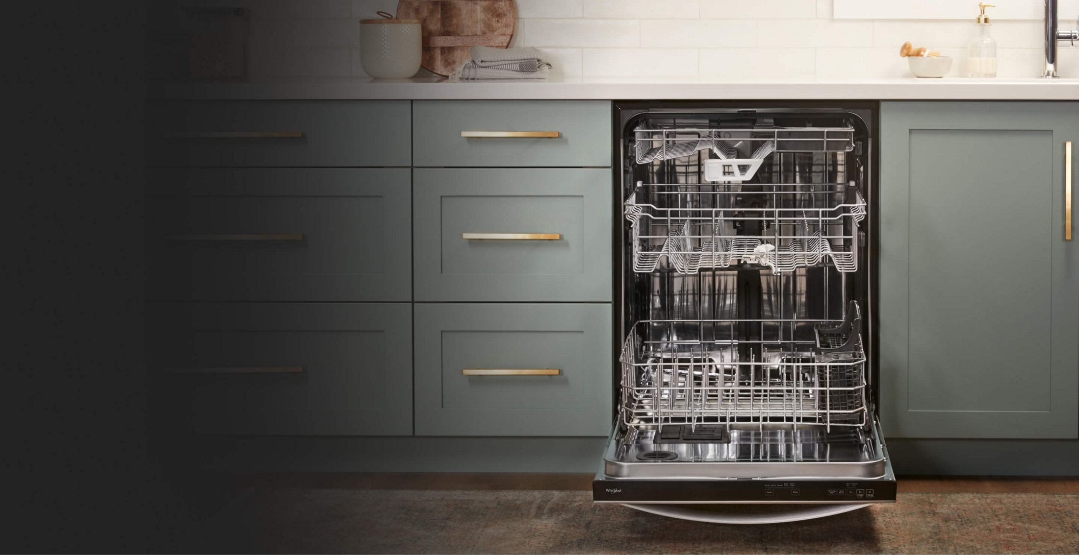 Loaded Whirlpool® Dishwasher with 3rd Rack with Extra Wash Action