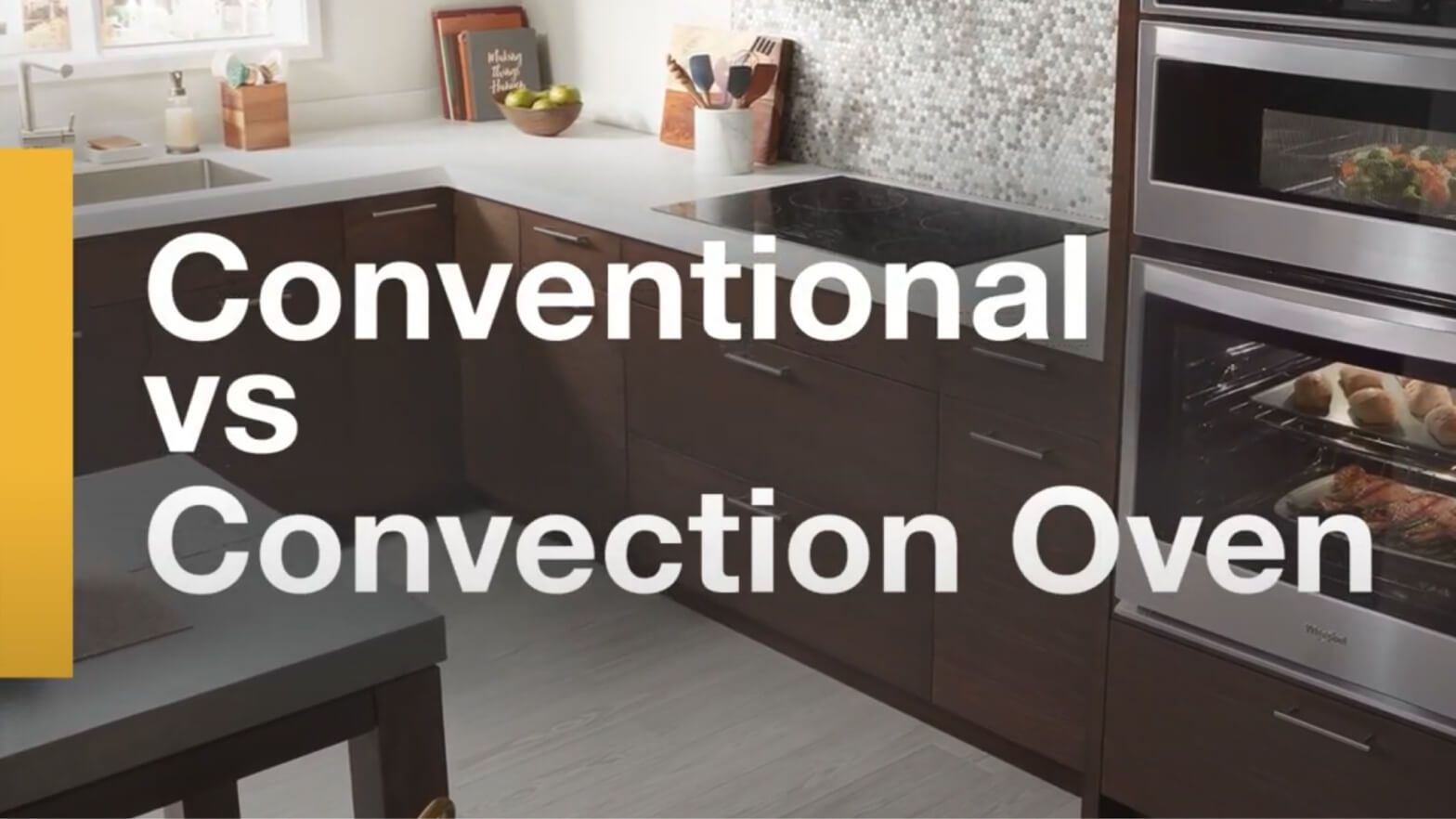 A video explaining the differences between conventional and convection ovens