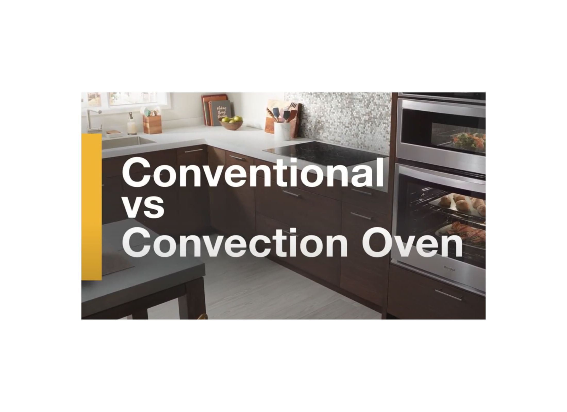 A video explaining the differences between conventional and convection ovens