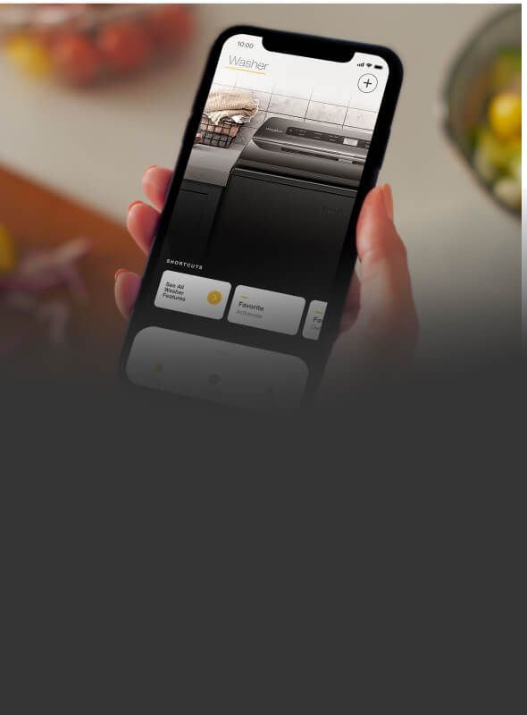 My Washer home screen in the Whirlpool® app