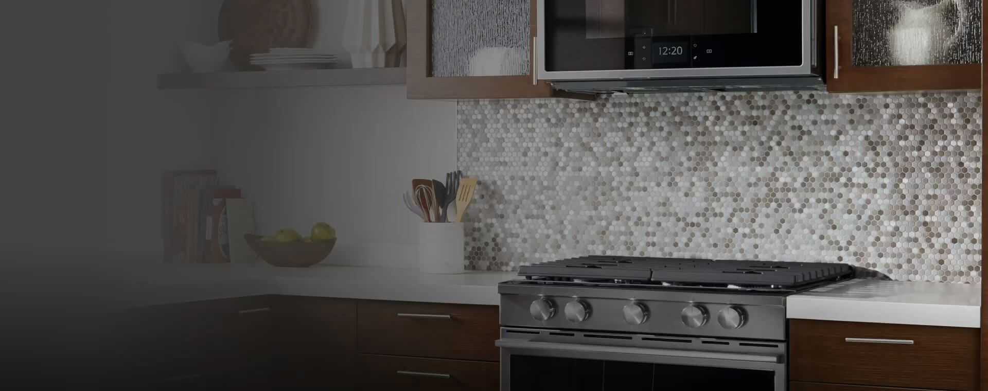 Voice command to preheat oven and Whirlpool® Smart Slide-In range reacting