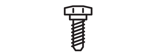 A graphic depiction of a screw.