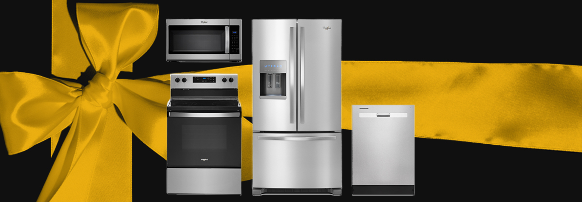 Kitchen with Whirlpool® appliances.