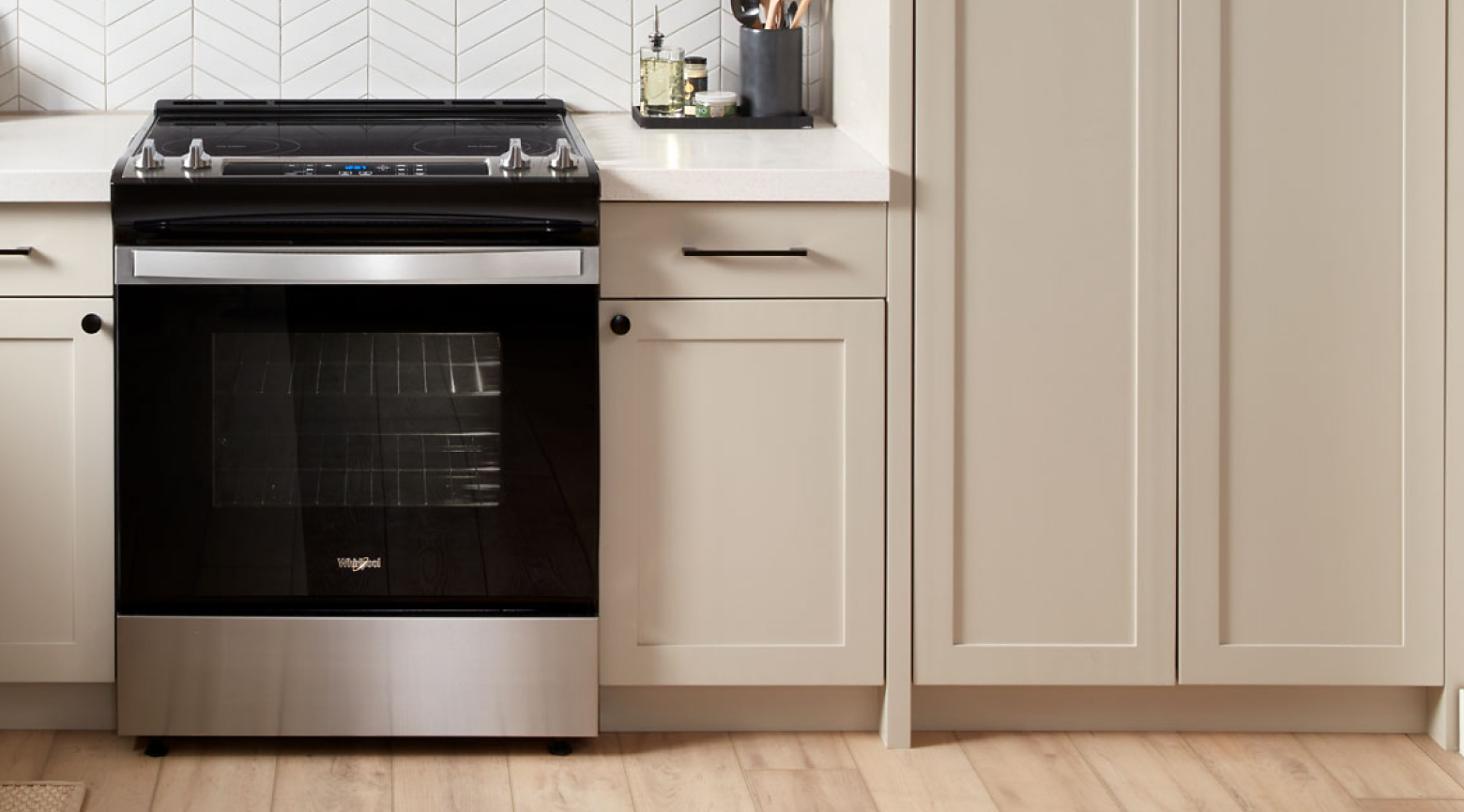 Whirlpool® Electric Range in a kitchen