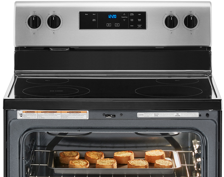 Bread broiling in open oven