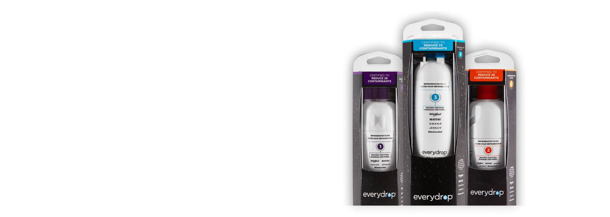 Group of everydrop(R) water filters.