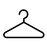 Clothing hanger icon