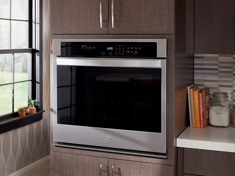 Stainless steel Whirlpool® wall oven
