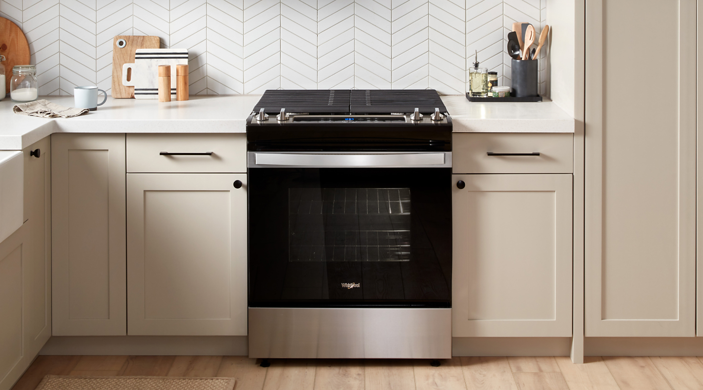 Whirlpool® range with gas cooktop