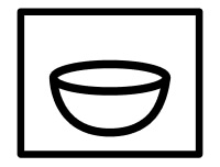 Bowl in box icon