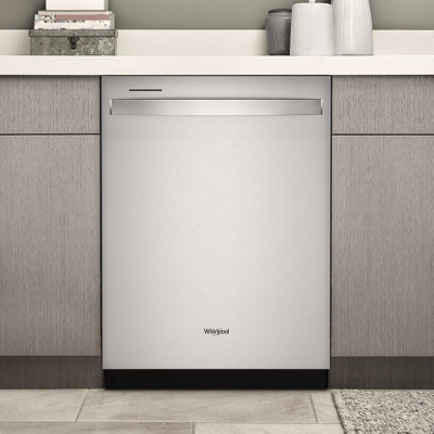 Stainless steel top control Whirlpool® dishwasher