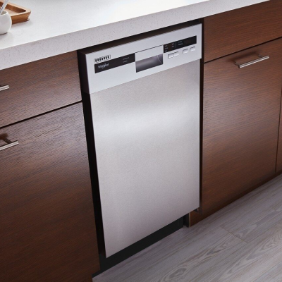 Whirlpool® stainless steel compact dishwasher