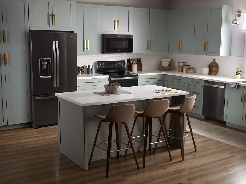 Modern kitchen with Whirlpool® appliances