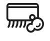 Brush and bubbles icon
