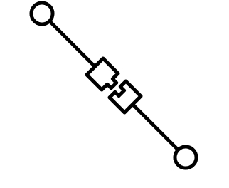 Icon of clamps being disconnected