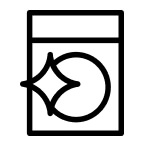 Clean washing machine icon