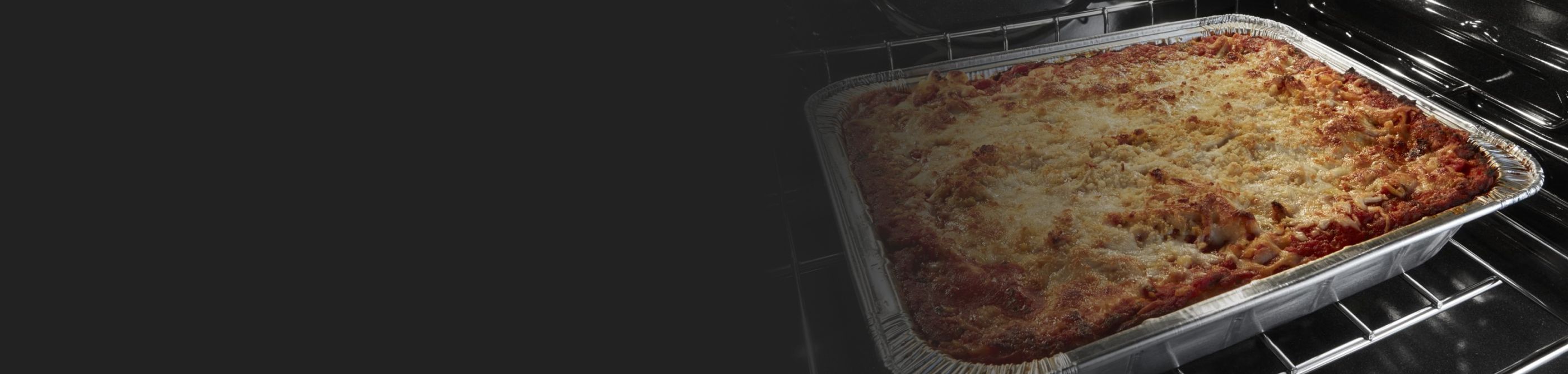 Casserole in a disposable baking tray