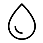Single water droplet icon