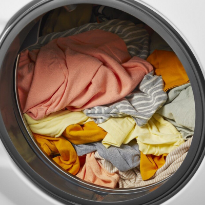 Clothes in washer