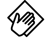 Hand on towel icon