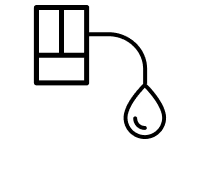 Water tube connection to refrigerator icon
