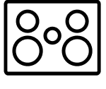 Electric cooktop icon