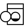 Open front load washer icon