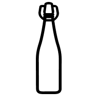 Corked bottle icon