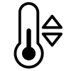 A thermometer icon
