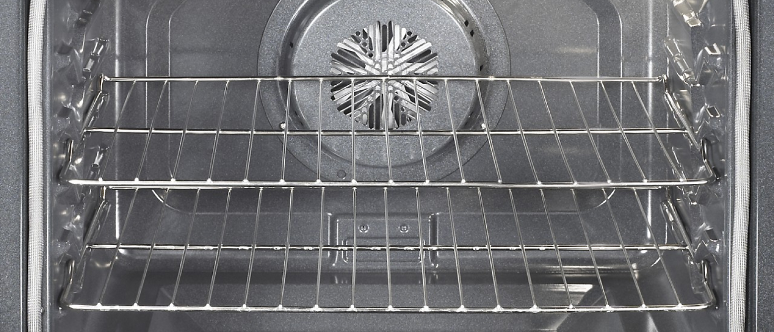Inside view of oven cavity and racks