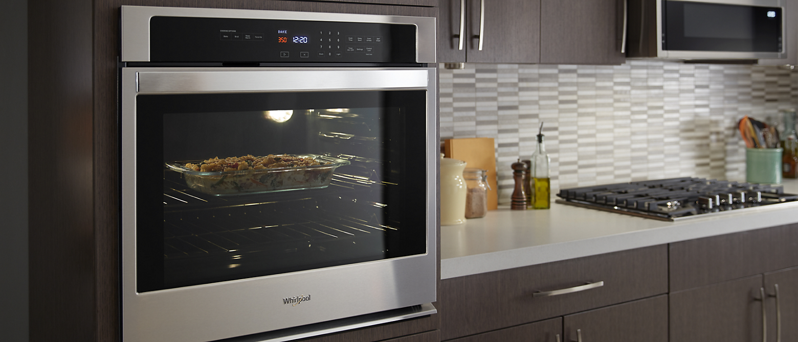 Whirlpool® wall oven in kitchen