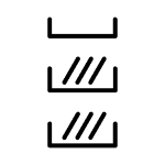 Three dishwasher racks icon