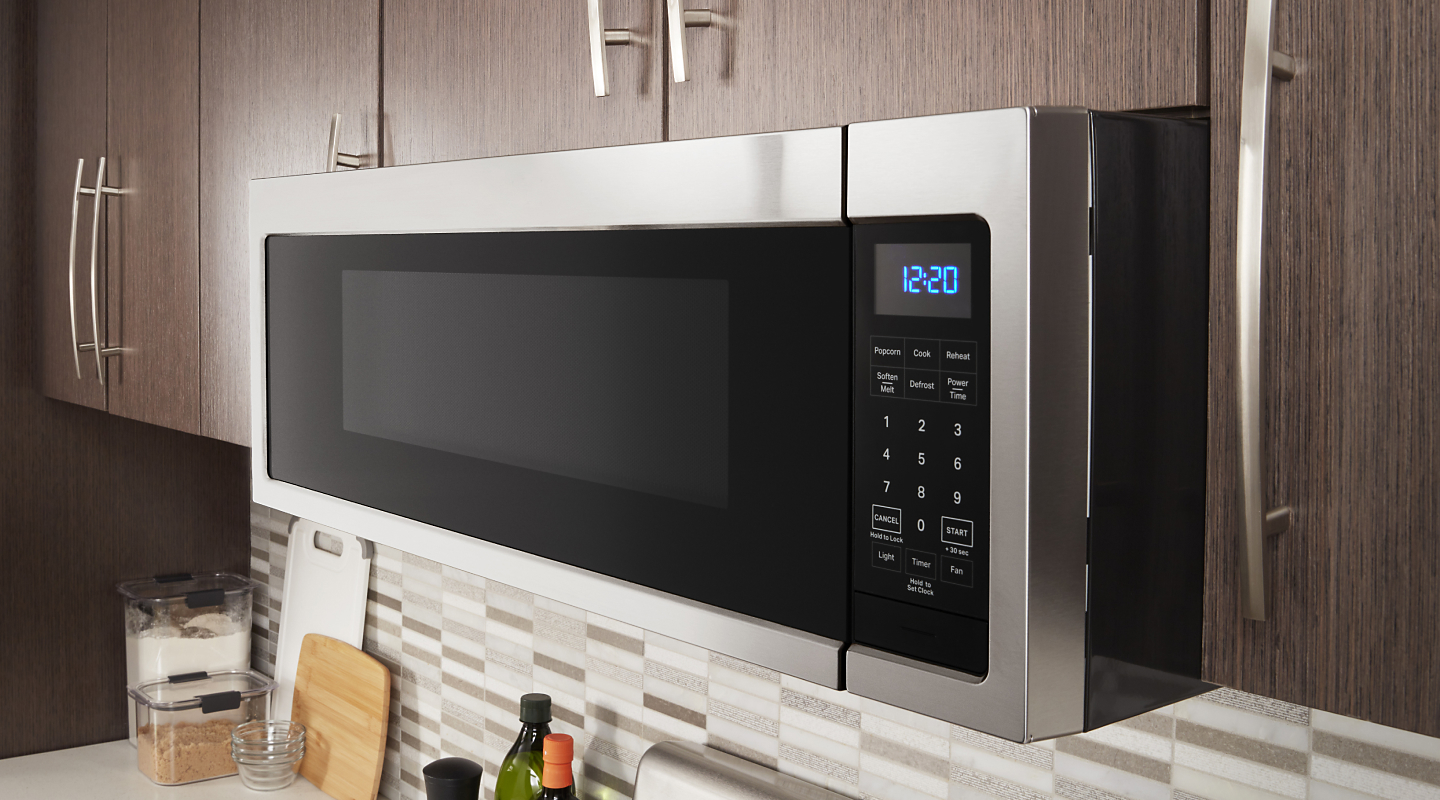A built-in Whirlpool® microwave