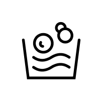 Bucket full of sudsy water icon
