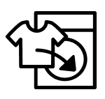 Add a shirt to a washer icon.
