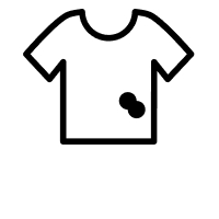 Shirt with spot icon